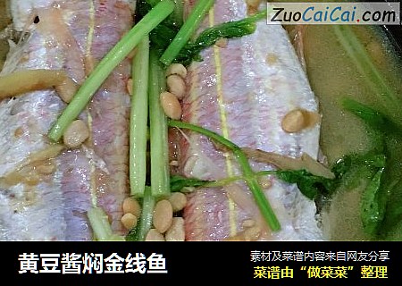 黃豆醬焖金線魚封面圖