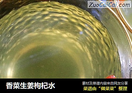 香菜生姜枸杞水封面圖