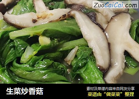 生菜炒香菇