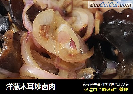 洋蔥木耳炒鹵肉封面圖