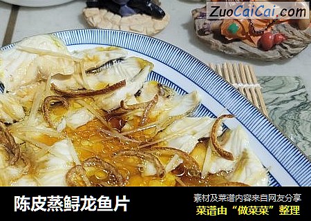 陈皮蒸鲟龙鱼片