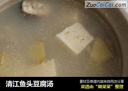 清江鱼头豆腐汤