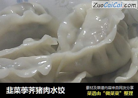 韭菜荸荠豬肉水餃封面圖
