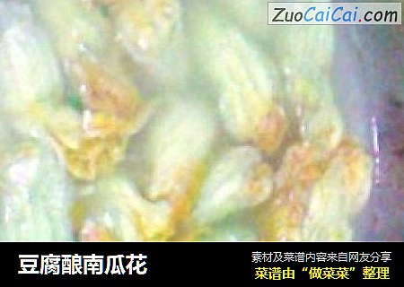 豆腐酿南瓜花