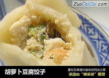 胡萝卜豆腐饺子