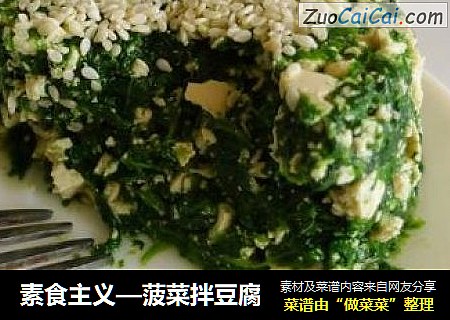 素食主義—菠菜拌豆腐封面圖