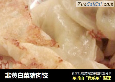韭黄白菜猪肉饺