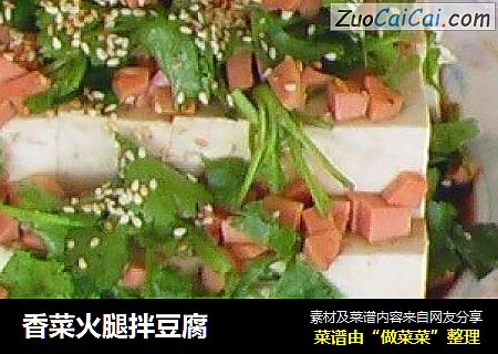 香菜火腿拌豆腐封面圖