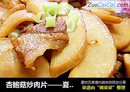 杏鮑菇炒肉片——夏季開胃口的小炒封面圖