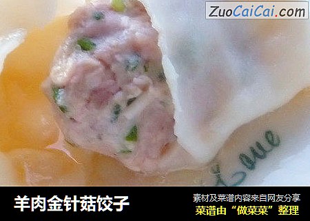 羊肉金针菇饺子