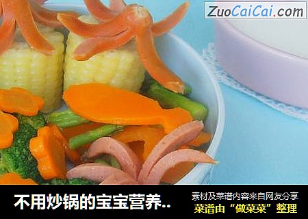 不用炒鍋的寶寶營養餐~~~~玉米“章魚”便當封面圖