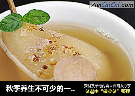 秋季養生不可少的一碗滋補潤肺湯——王氏熟梨封面圖