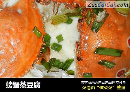 螃蟹蒸豆腐封面圖