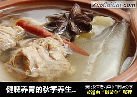 健脾養胃的秋季養生湯-----蘿蔔牛腩湯封面圖