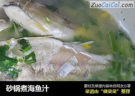 砂锅煮海鱼汁