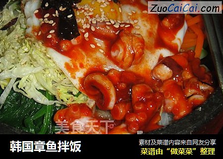 韩国章鱼拌饭