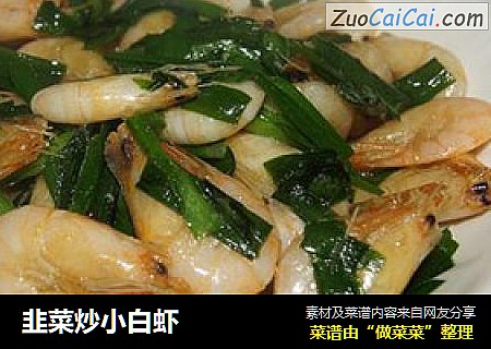韭菜炒小白蝦封面圖