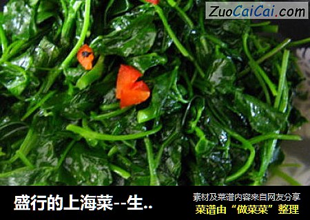 盛行的上海菜--生煸酒香草头