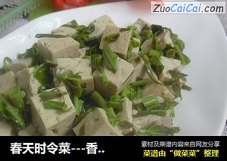 春天时令菜---香椿拌豆腐