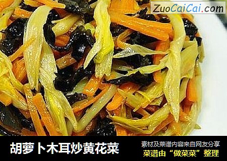 胡蘿蔔木耳炒黃花菜封面圖